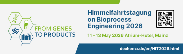 Header banner for the conference: Himmelfahrtstagung on Bioprocess Engineering 2026. This goes from 11 May 2026 to 13 May 2026 in Atrium-Hotel, Mainz .